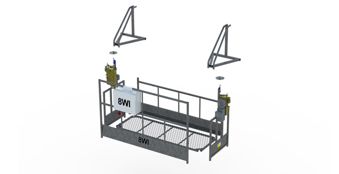 Andaime Balancim Elétrico Leve 2 Metros