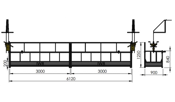 Andaime Balancim Manual 6 Metros