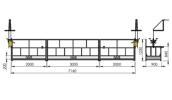 Andaime Balancim Manual 7 Metros