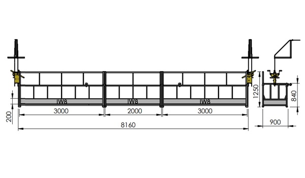 Andaime Balancim Manual 8 Metros