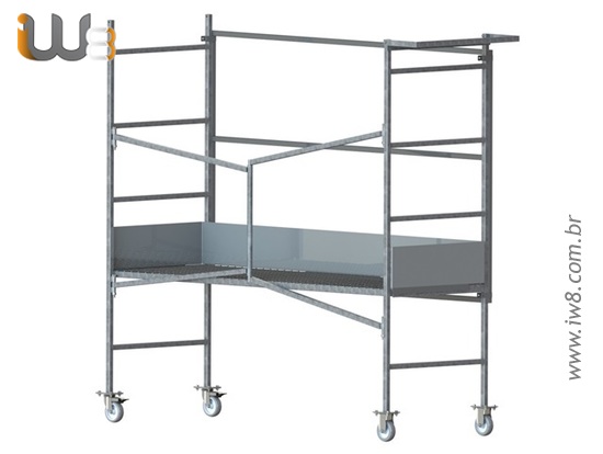 Andaime Dobrável com Rodapé