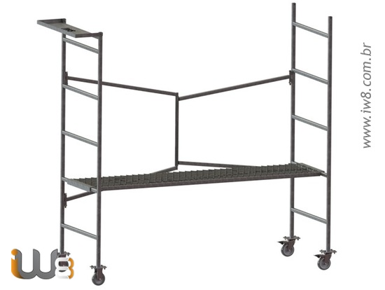 Andaime Dobrável com Rodas