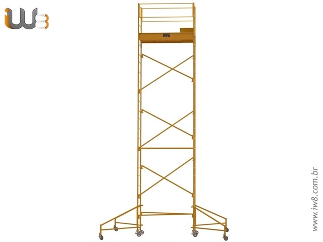 Andaime Industrial Pintado 8 Metros