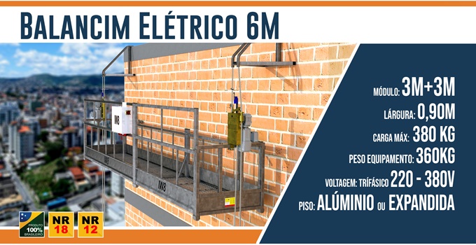 Balancim Elétrico 6 Metros